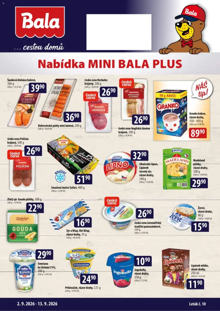 BALA leták od 02.09.2026