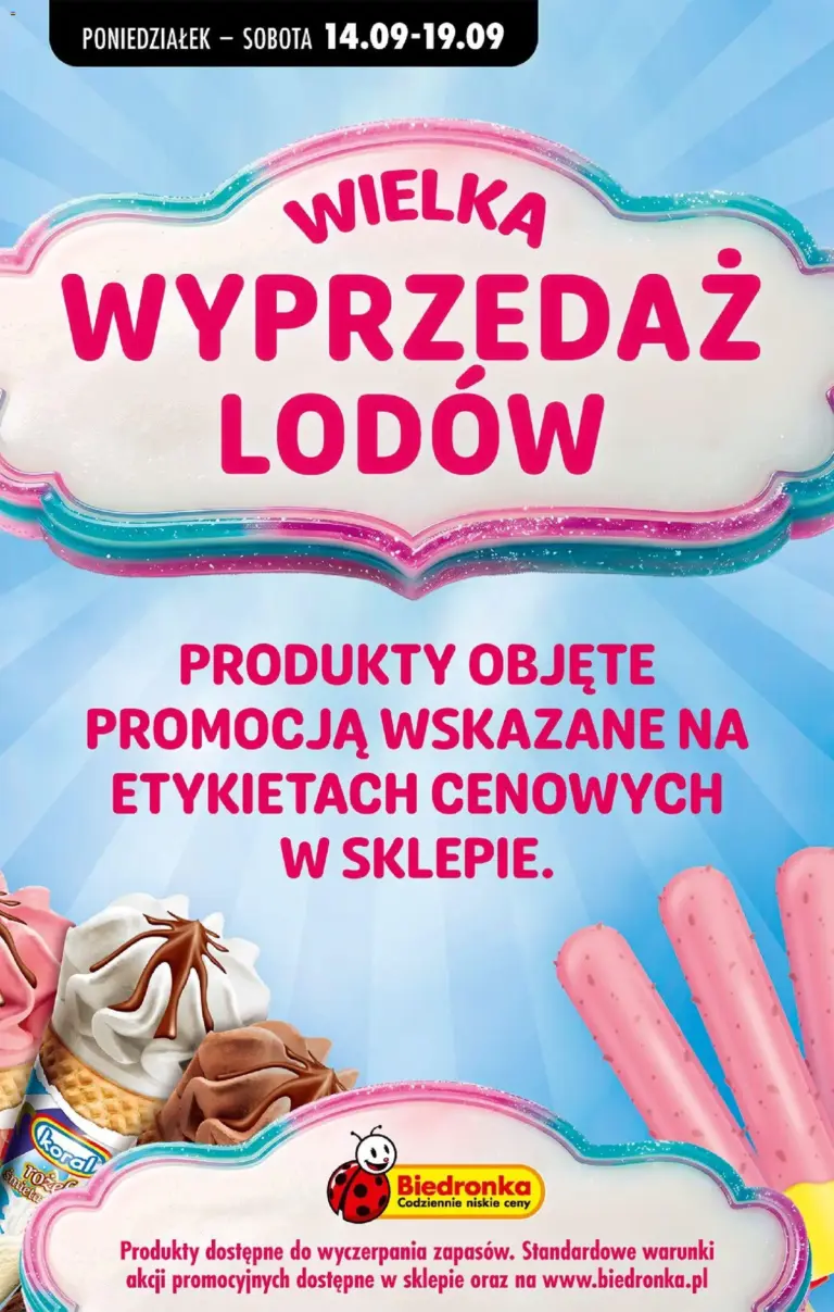Biedronka Polsko leták od 14.09.2026