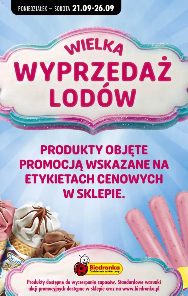 Biedronka Polsko leták od 21.09.2026