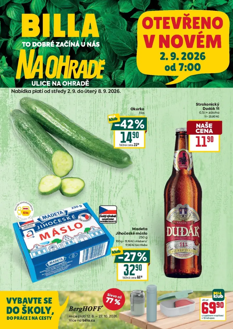 Billa leták od 02.09.2026