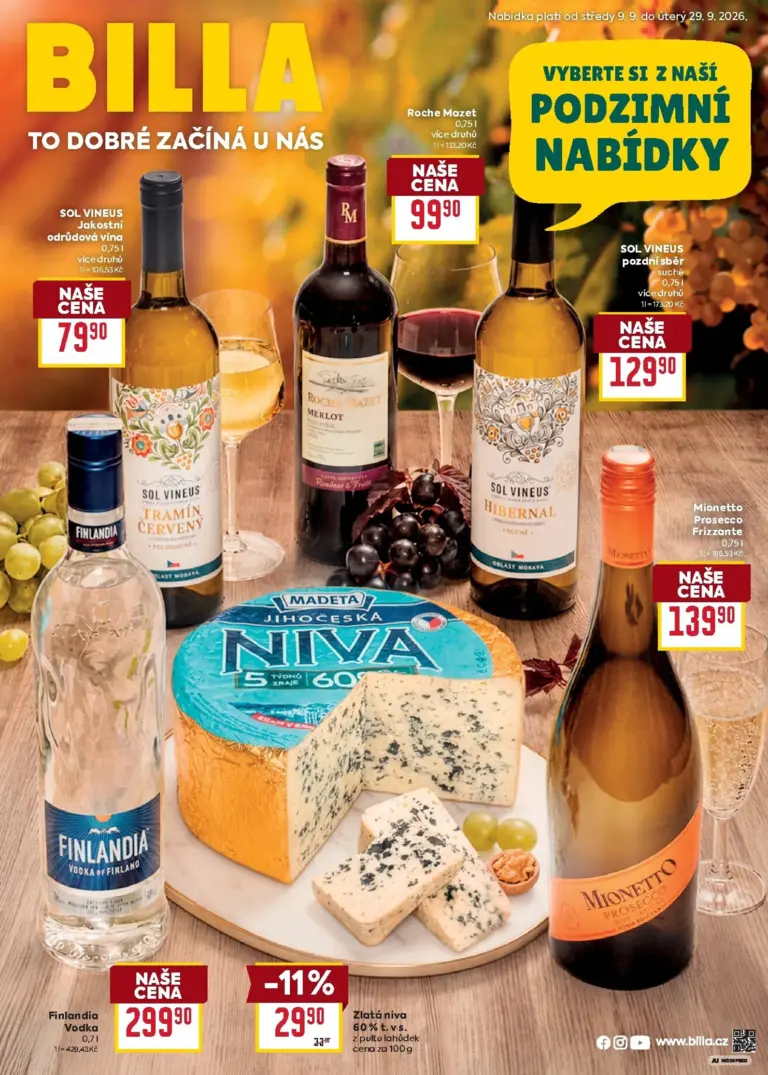 Billa leták od 09.09.2026