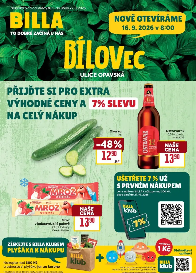 Billa leták od 16.09.2026