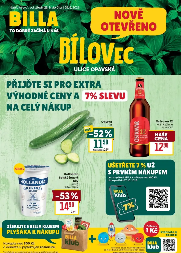 Billa leták od 23.09.2026