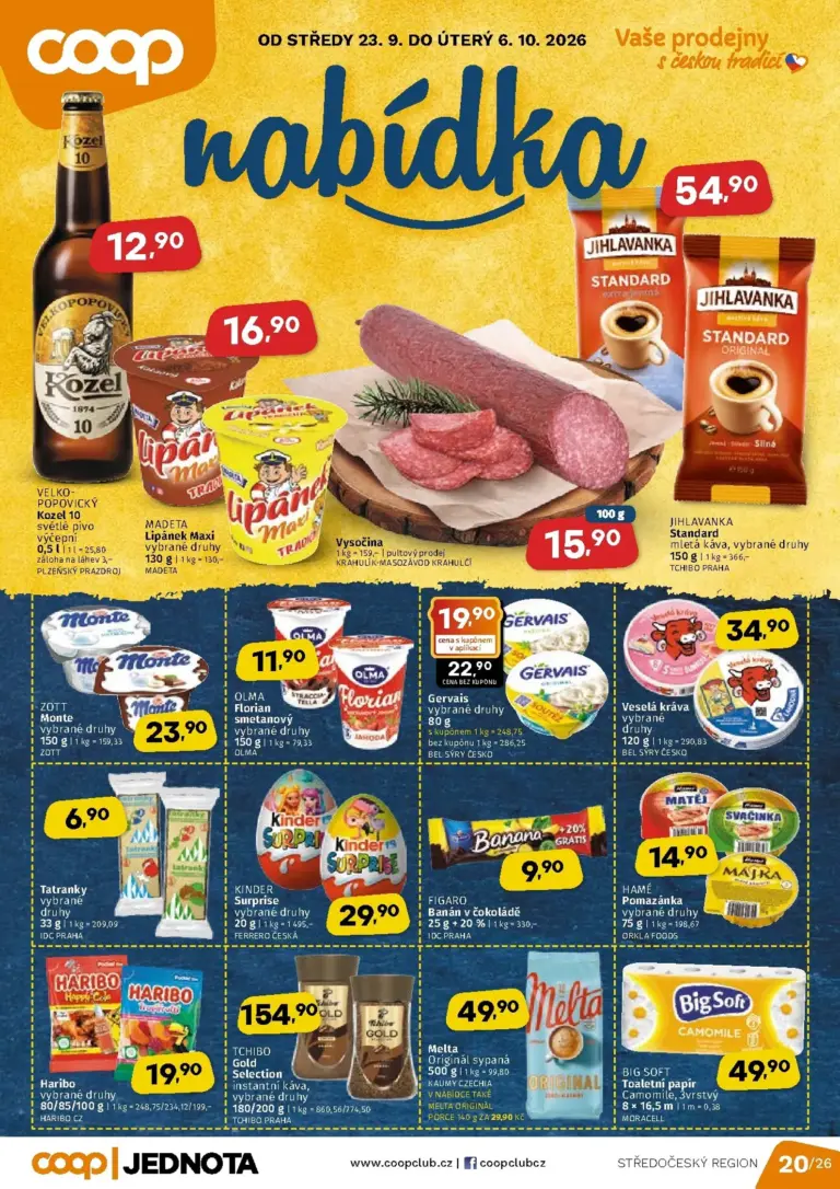 Coop leták od 23.09.2026