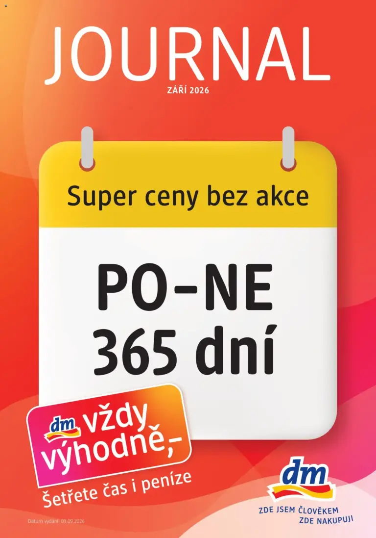 dm drogerie leták od 03.09.2026