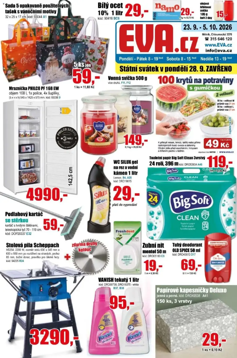Eva supermarket leták od 23.09.2026