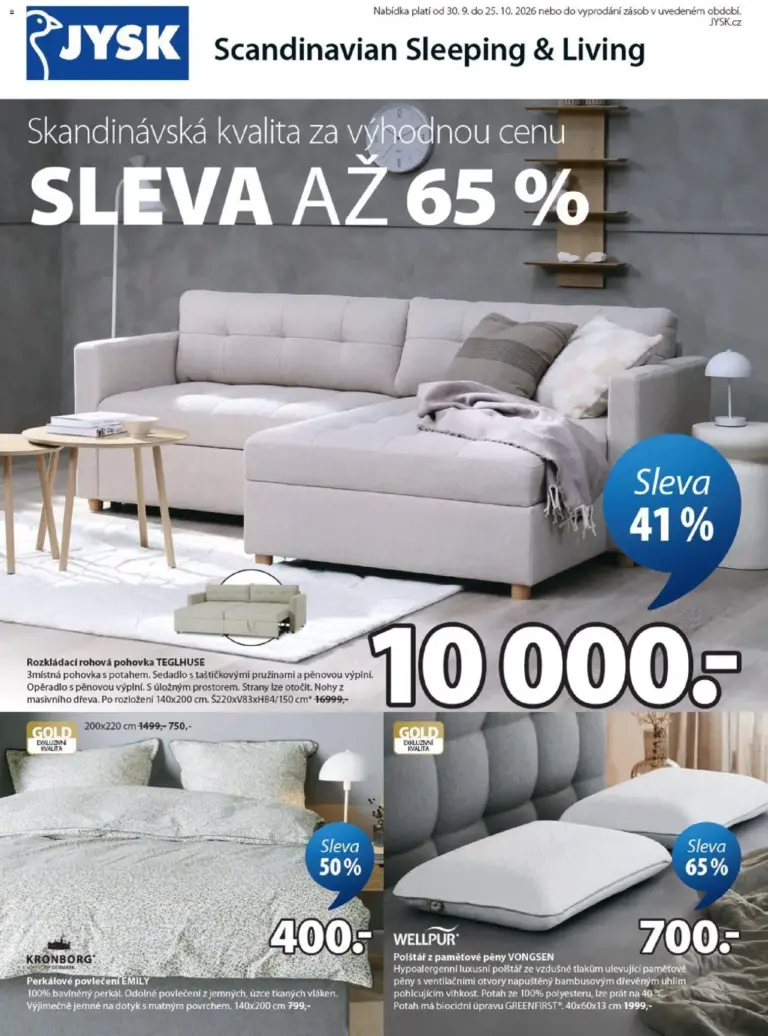 JYSK leták od 30.09.2026