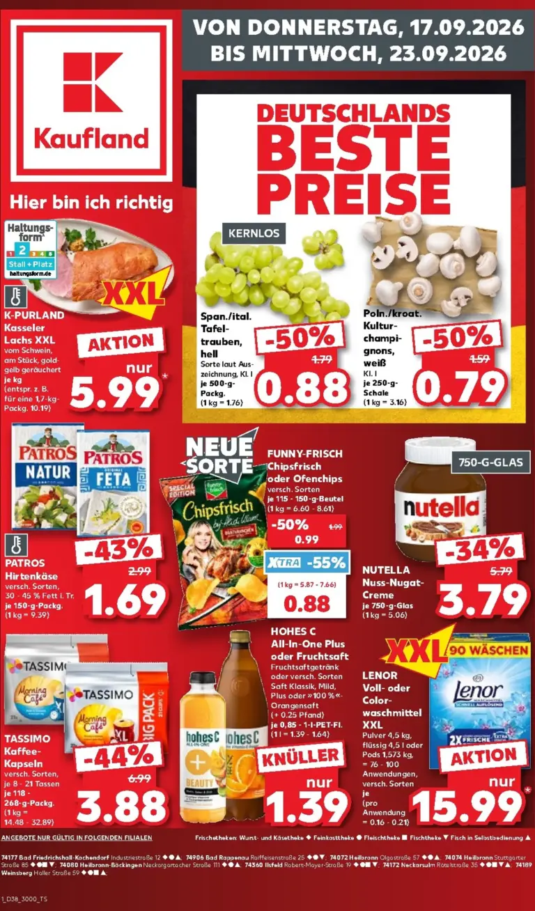 Kaufland Německo leták od 17.09.2026