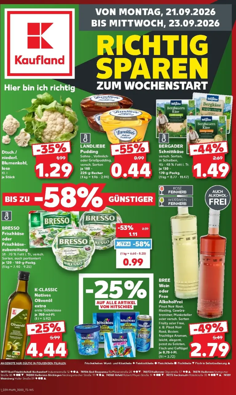 Kaufland Německo leták od 21.09.2026