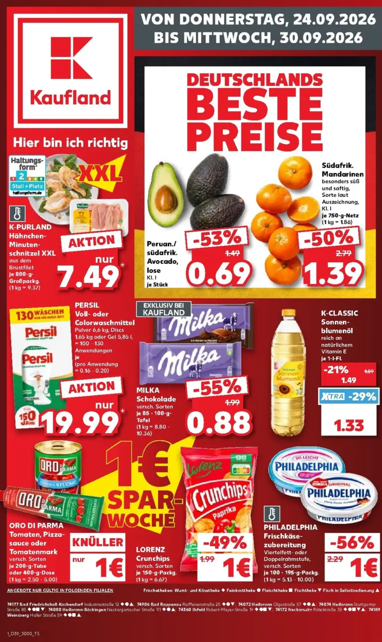 Kaufland Německo leták od 24.09.2026