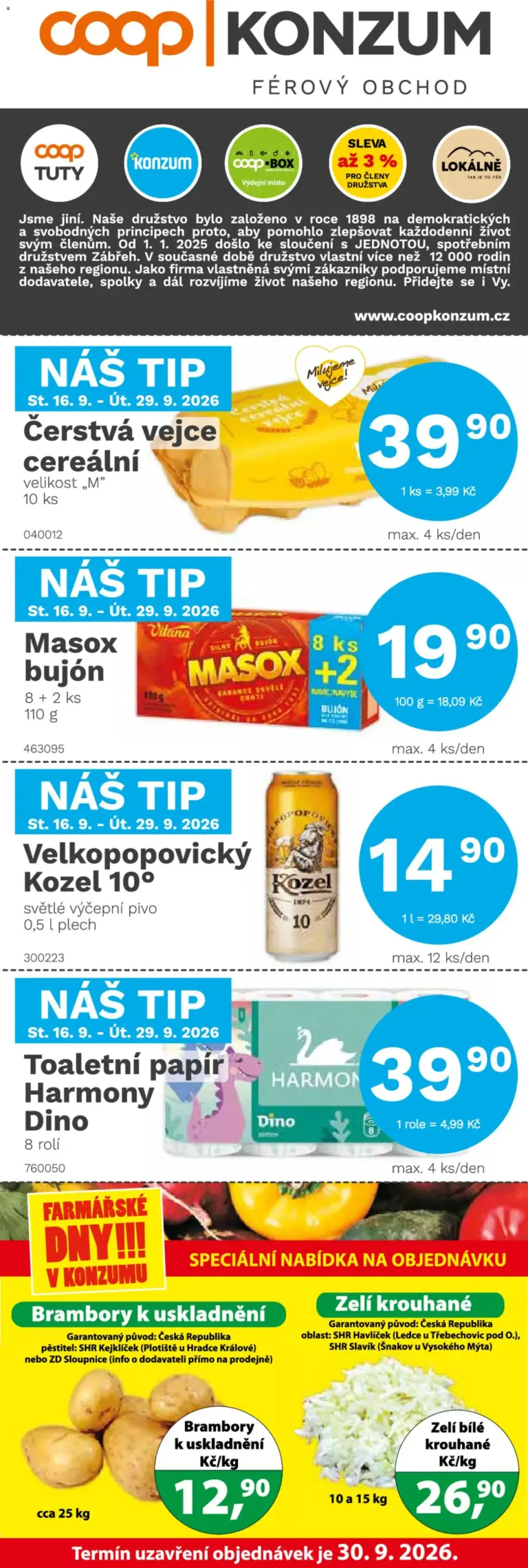 Konzum leták od 16.09.2026