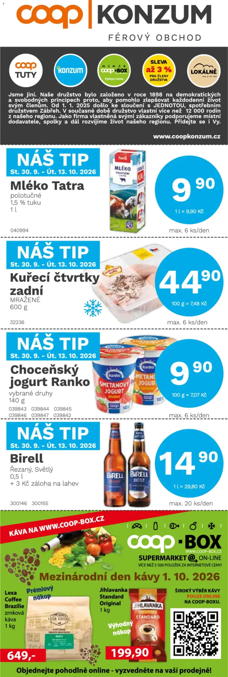 Konzum leták od 30.09.2026