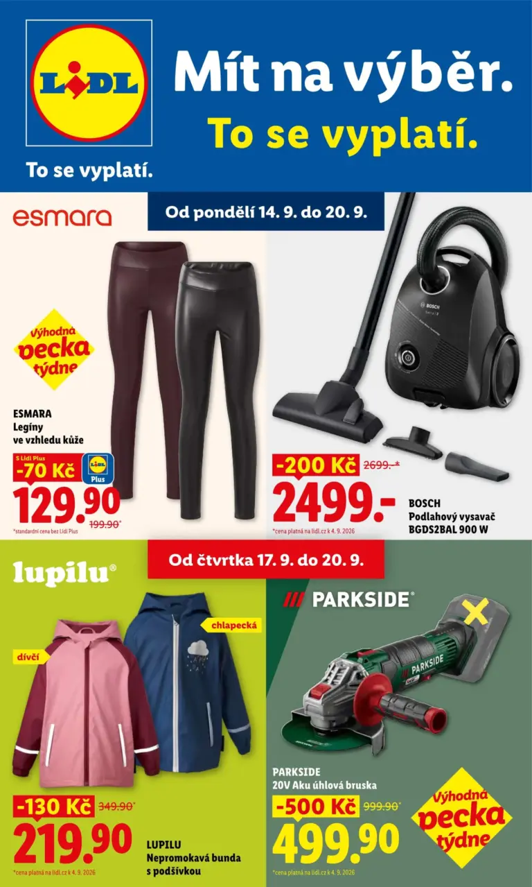 Lidl leták od 14.09.2026