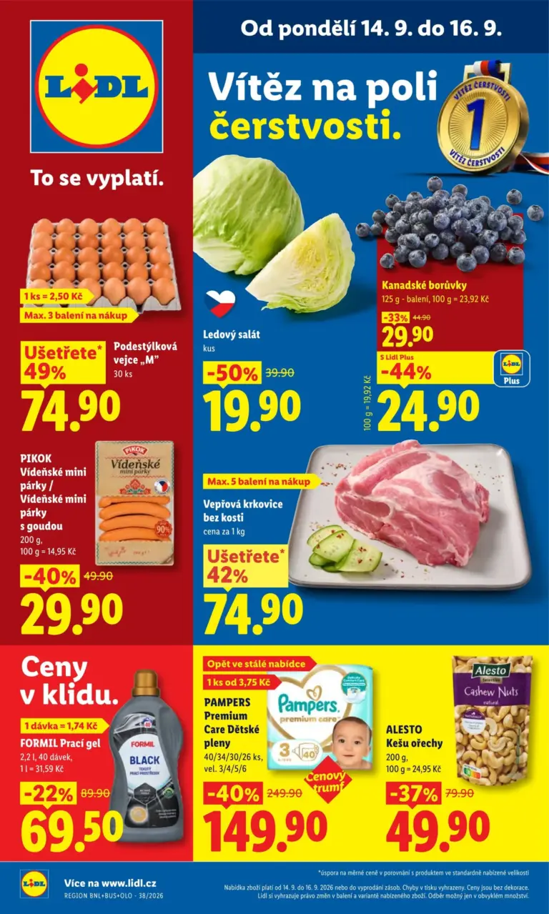 Lidl leták od 14.09.2026