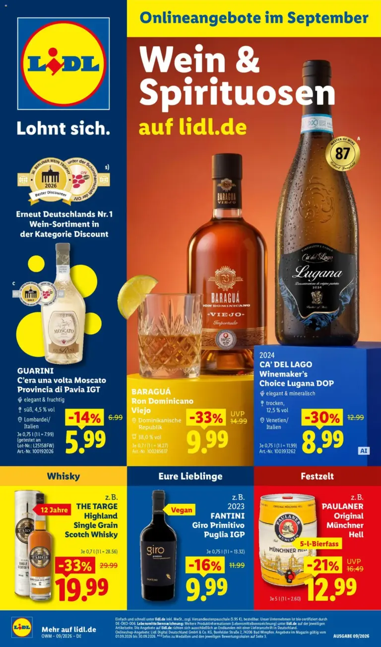 Lidl Německo leták od 01.09.2026