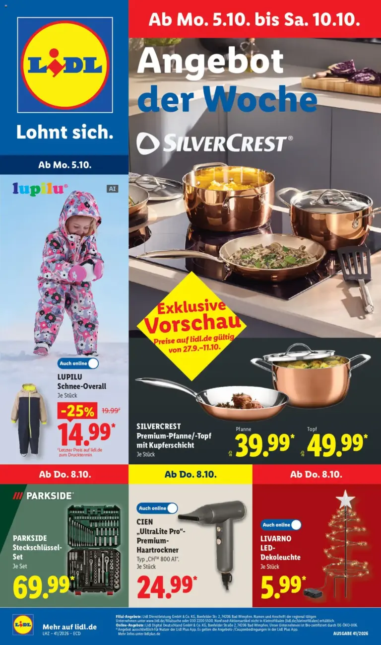 Lidl Německo leták od 05.10.2026
