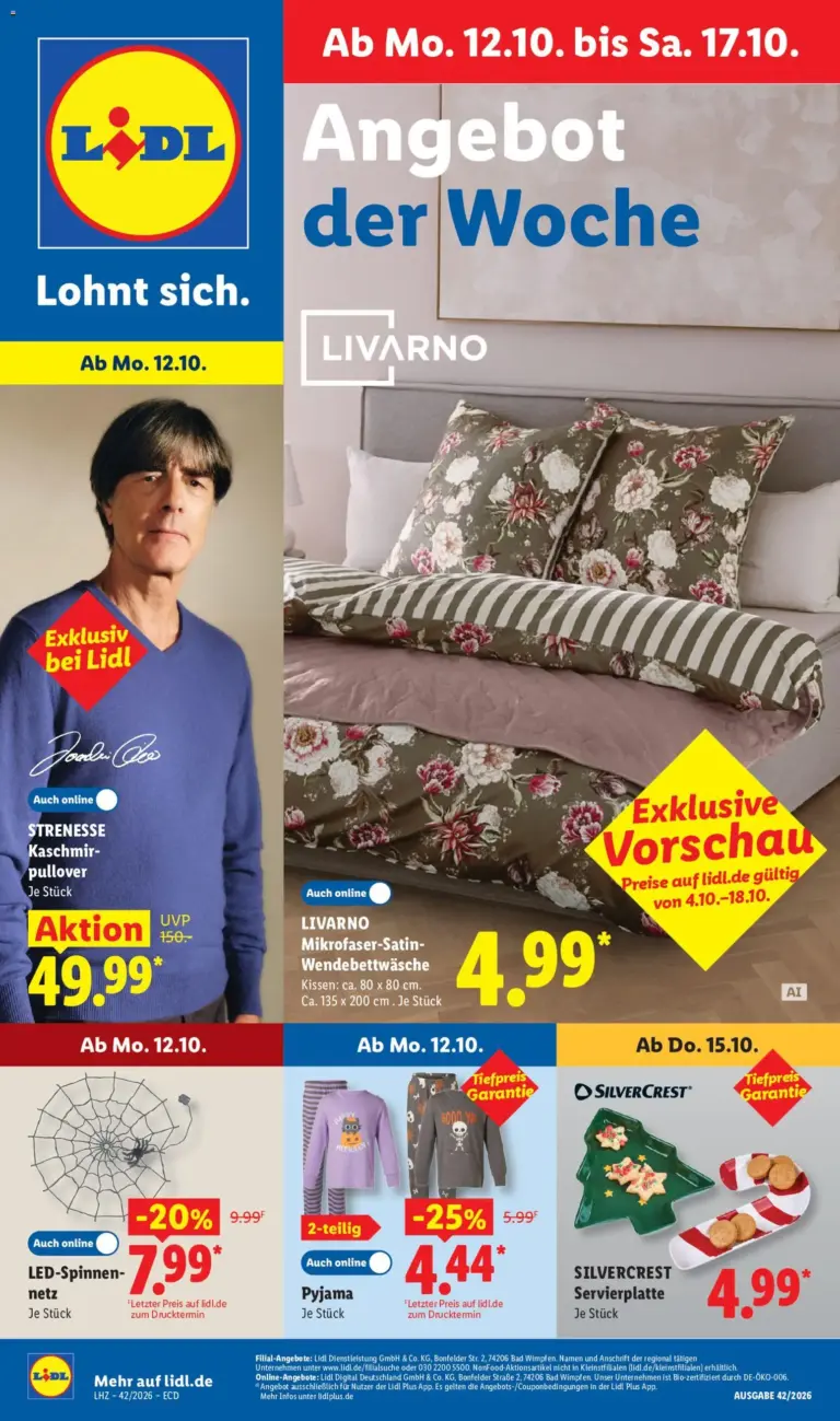 Lidl Německo leták od 12.10.2026