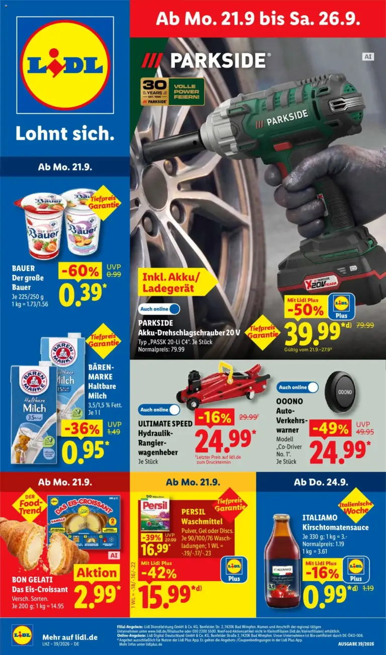 Lidl Německo leták od 21.09.2026