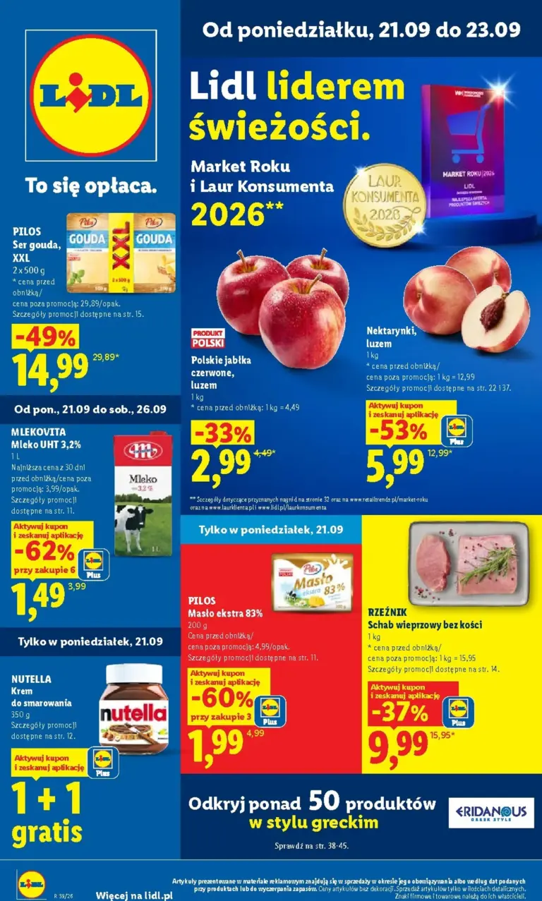 Lidl Polsko leták od 21.09.2026