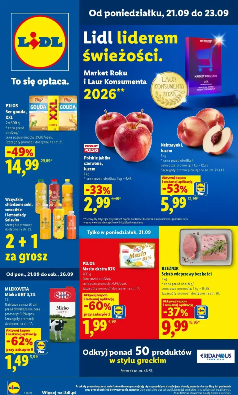 Lidl Polsko leták od 21.09.2026