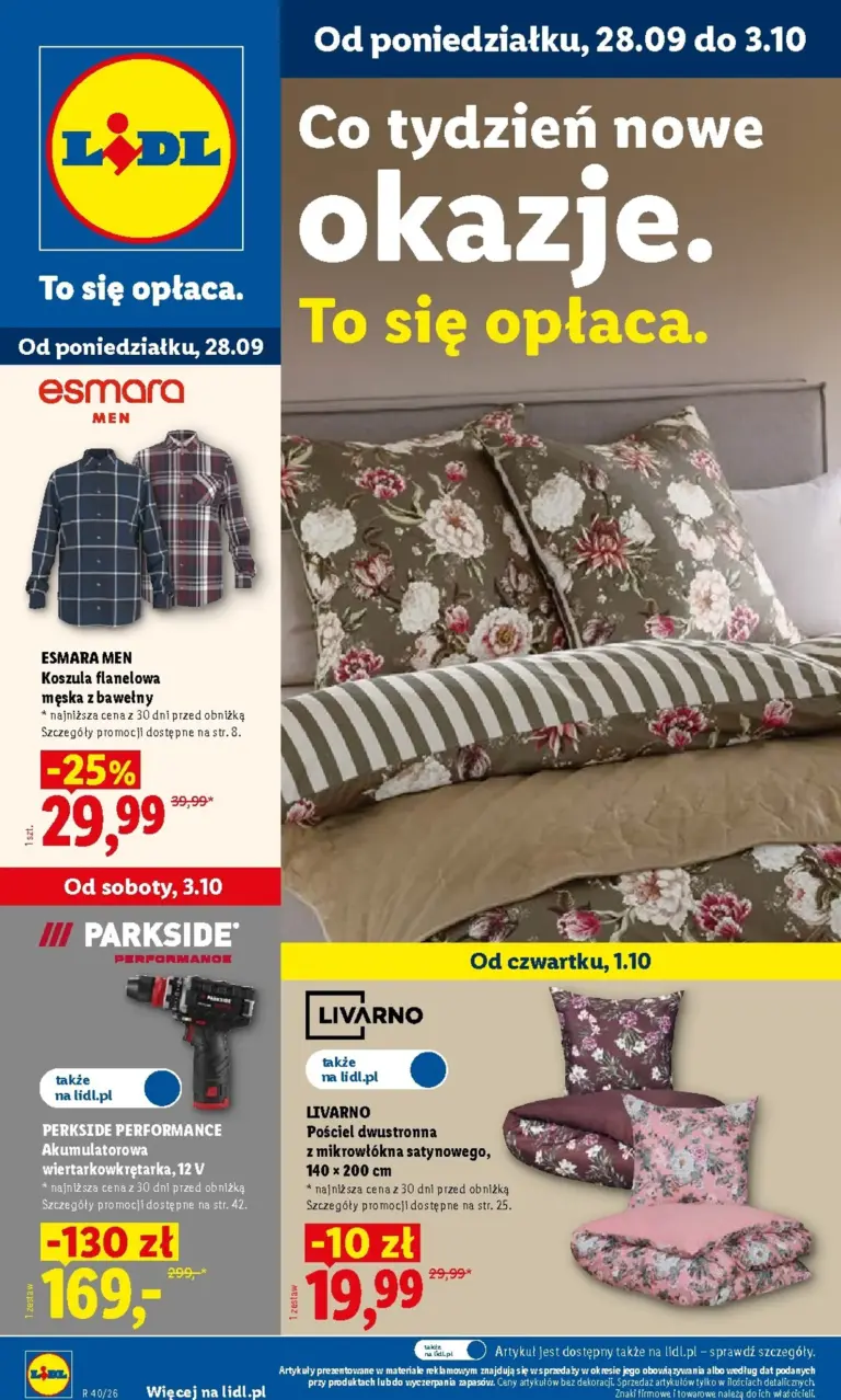Lidl Polsko leták od 28.09.2026