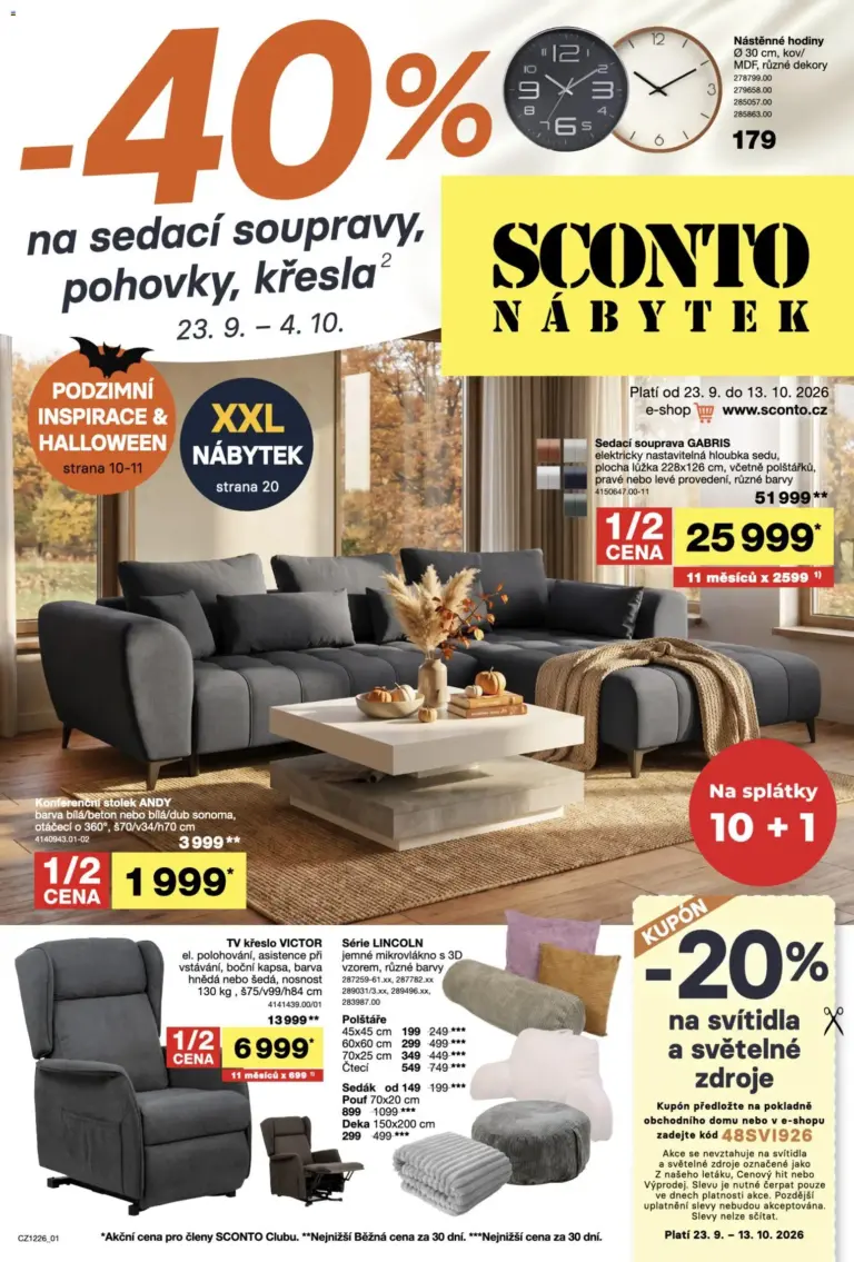 Sconto nábytek leták od 23.09.2026