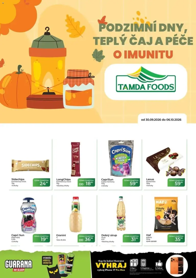 Tamda Foods leták od 30.09.2026