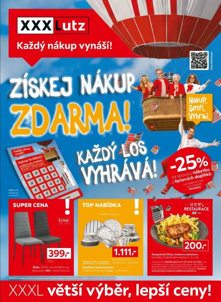 XXXLutz leták od 07.09.2026