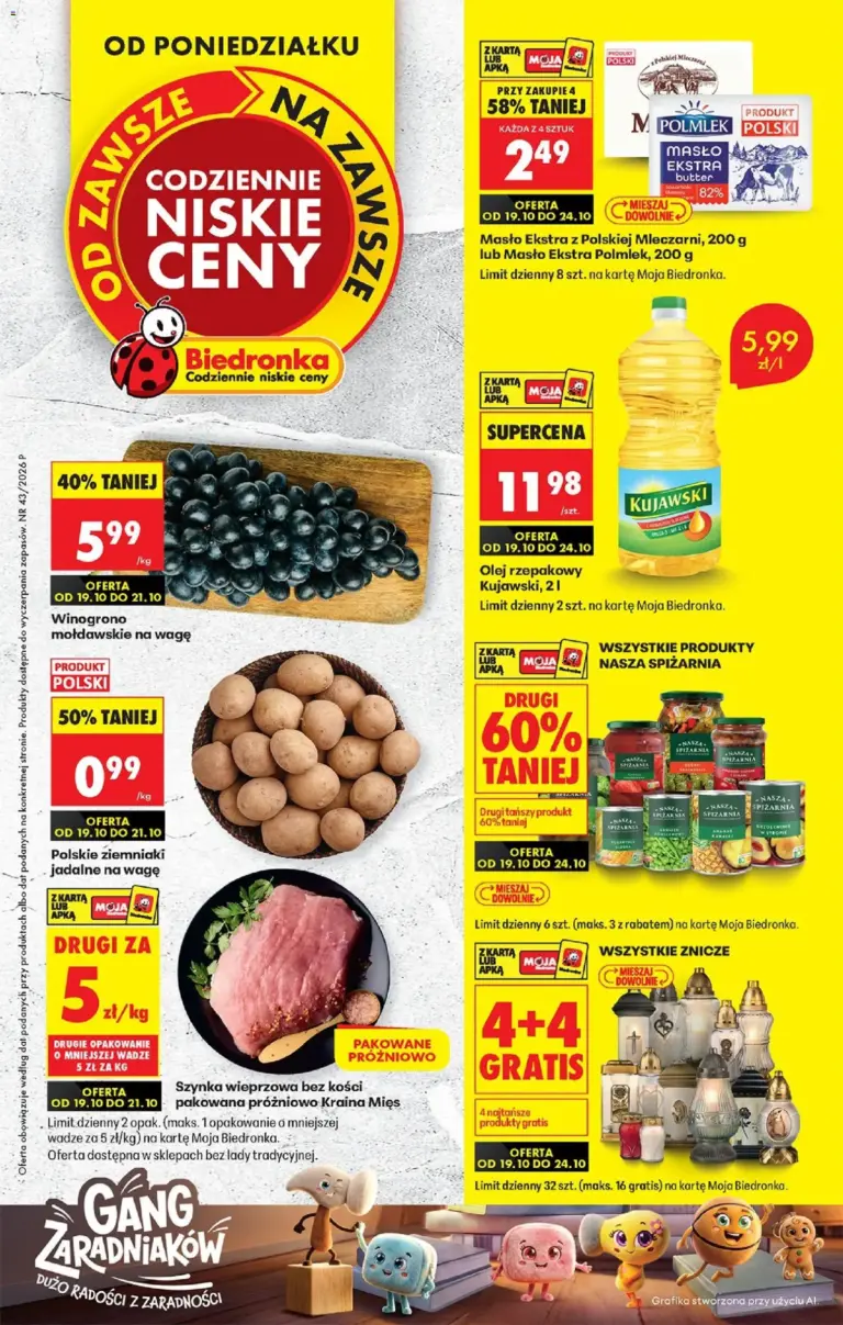 Biedronka Polsko leták od 19.10.2026