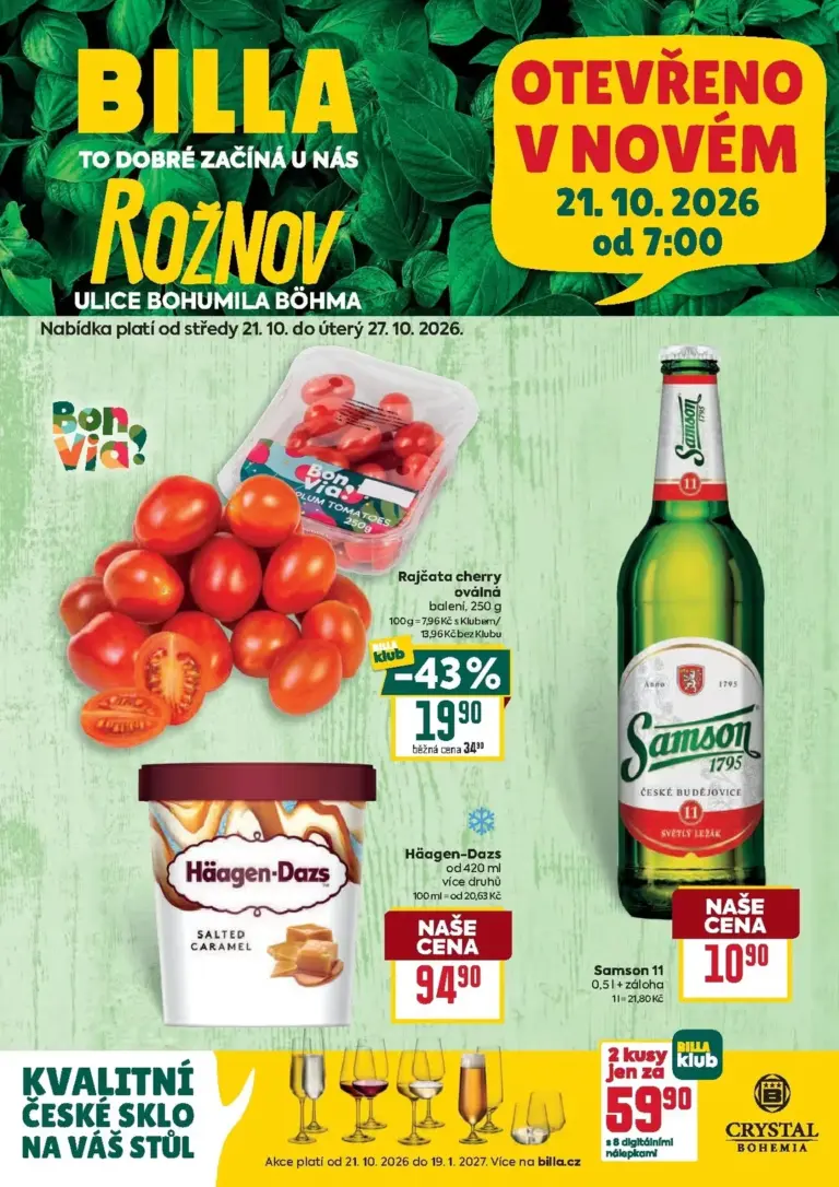 Billa leták od 21.10.2026