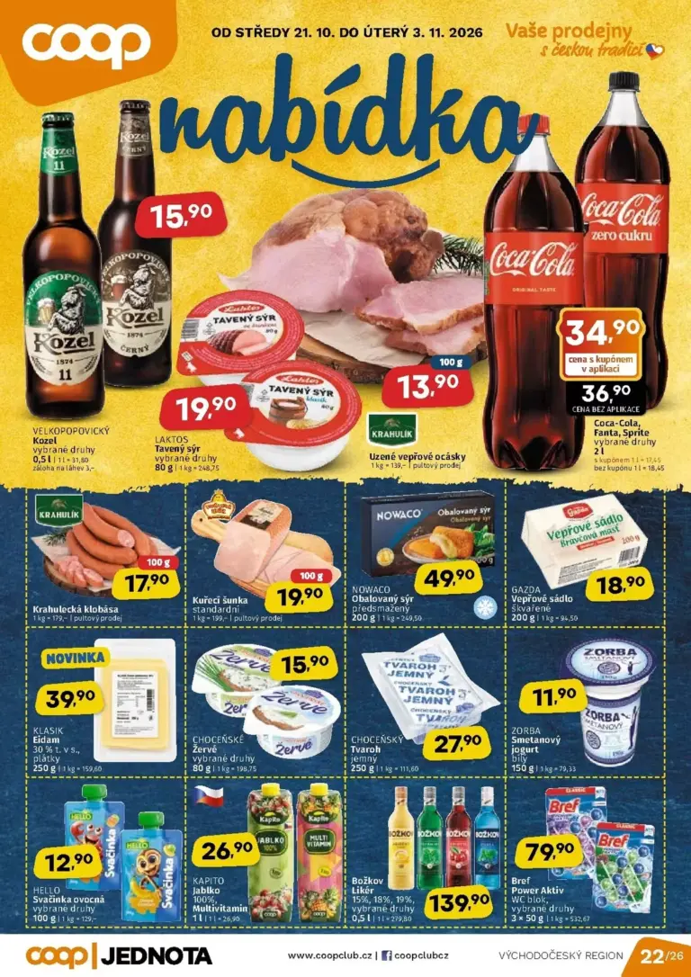 Coop leták od 21.10.2026