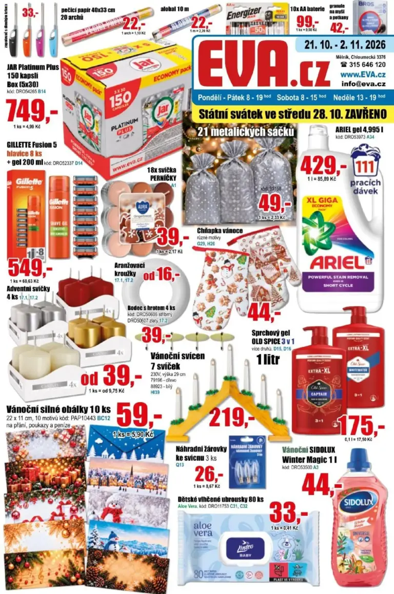 Eva supermarket leták od 21.10.2026