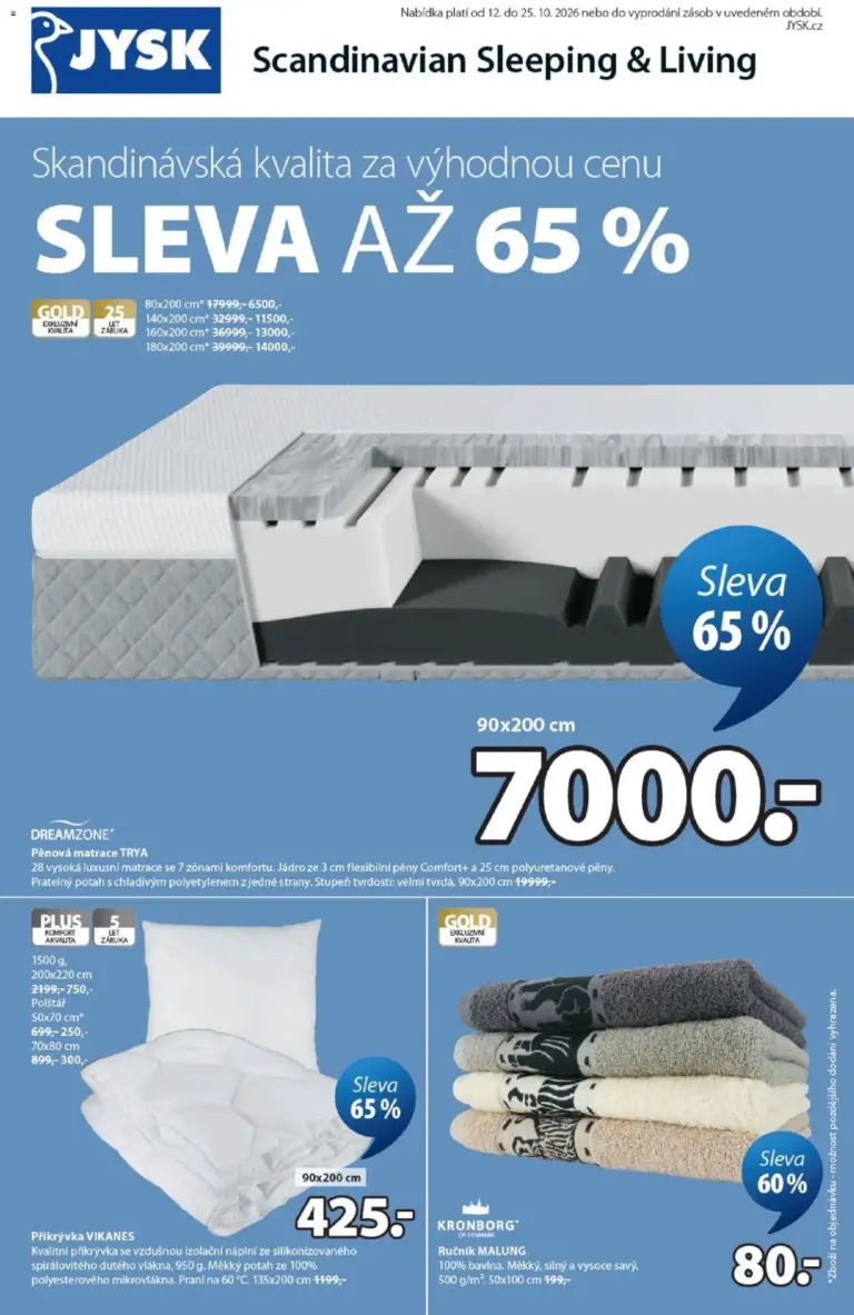 JYSK leták od 12.10.2026
