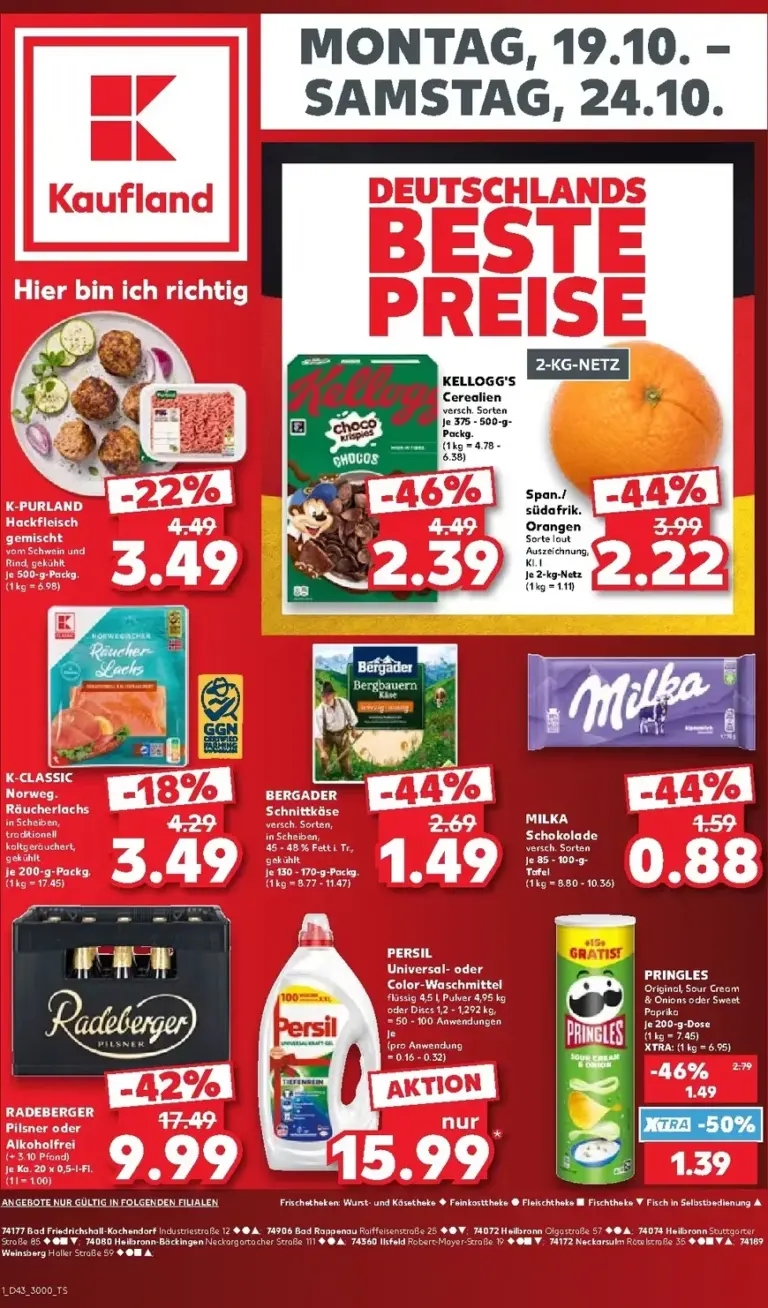Kaufland Německo leták od 19.10.2026