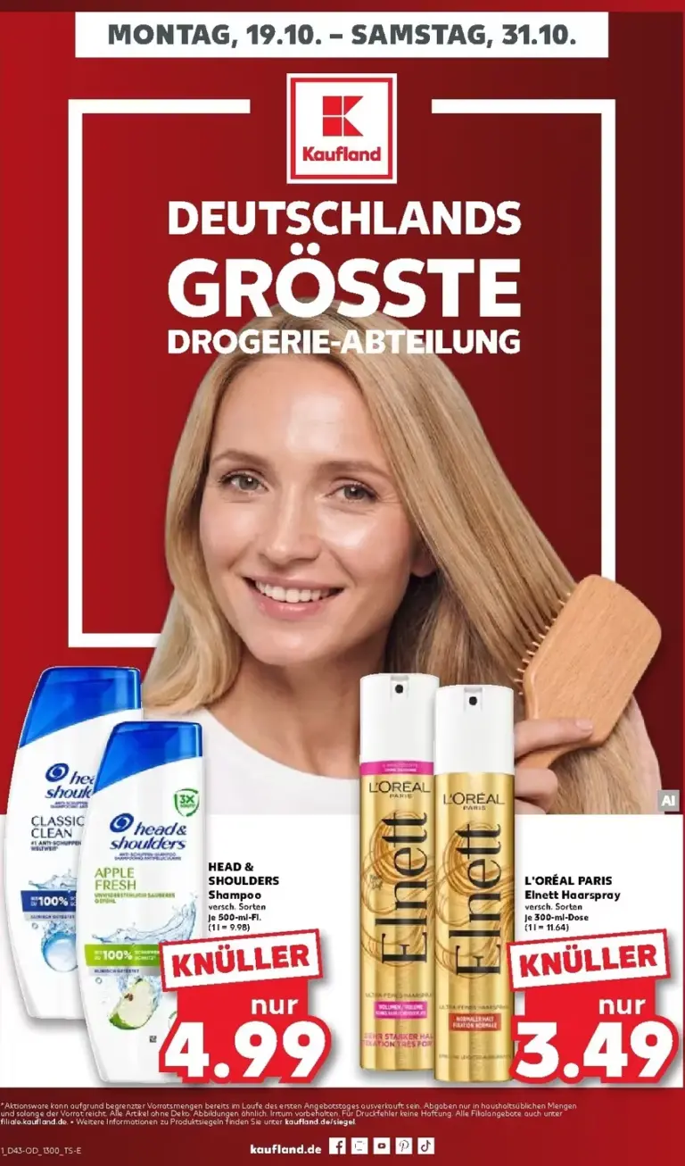 Kaufland Německo leták od 19.10.2026