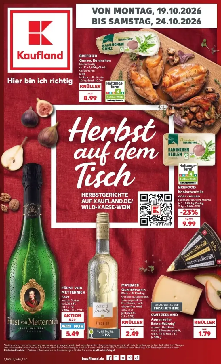 Kaufland Německo leták od 19.10.2026