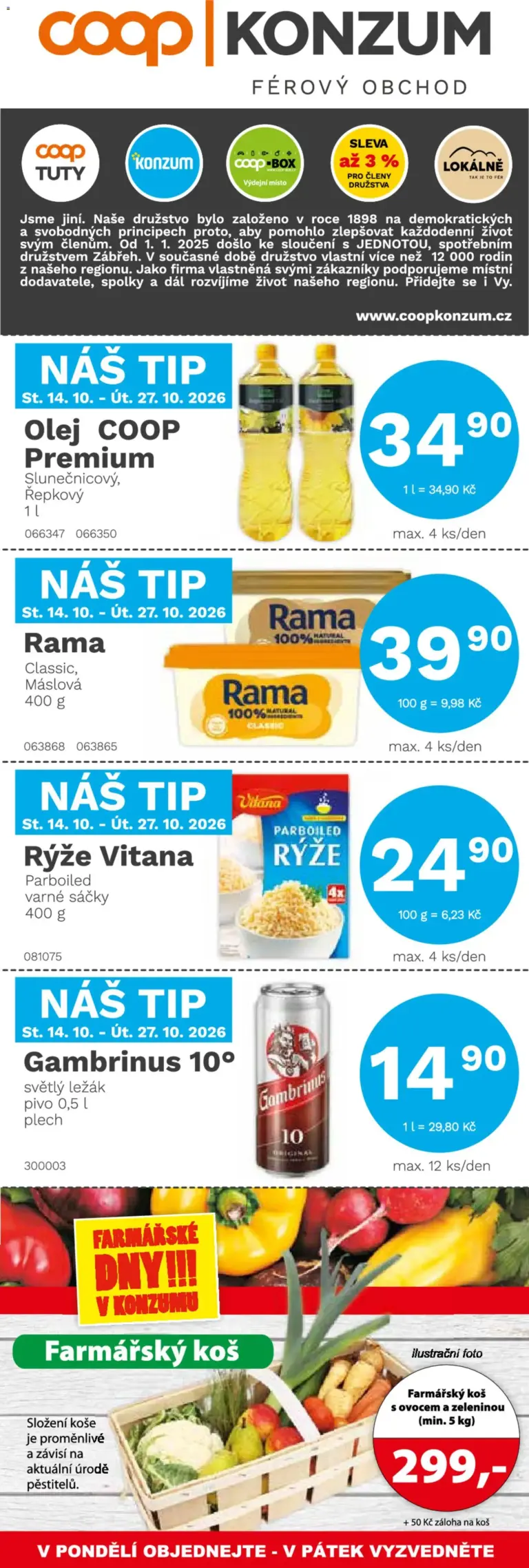 Konzum leták od 14.10.2026