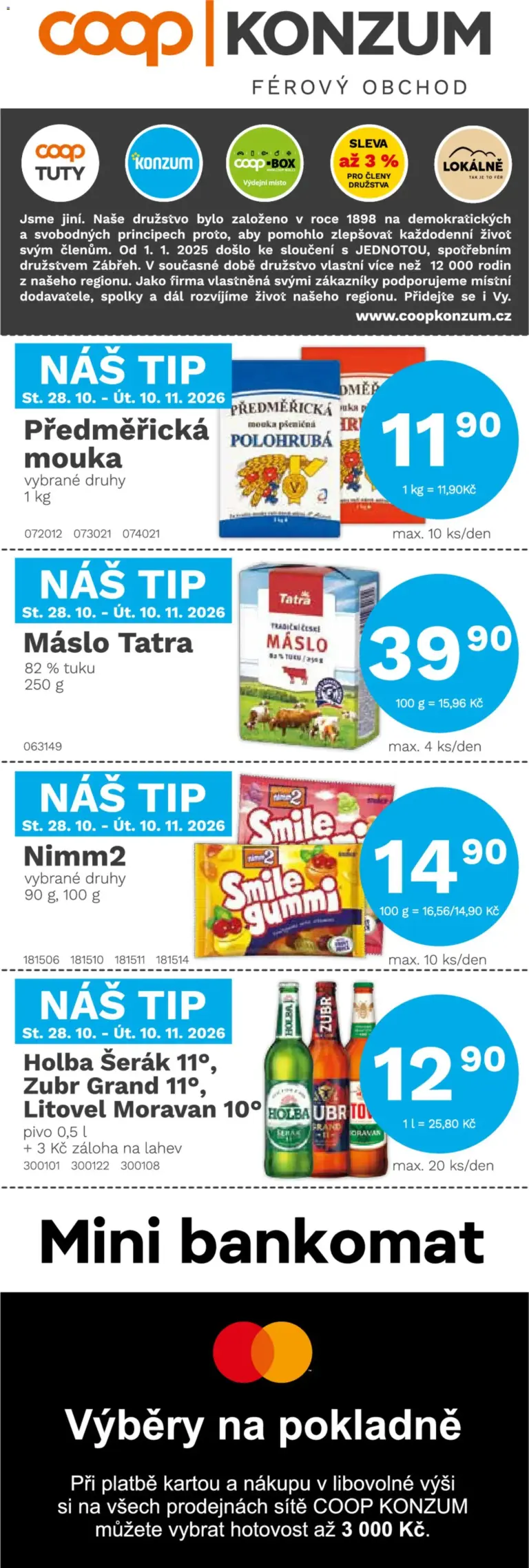 Konzum leták od 28.10.2026