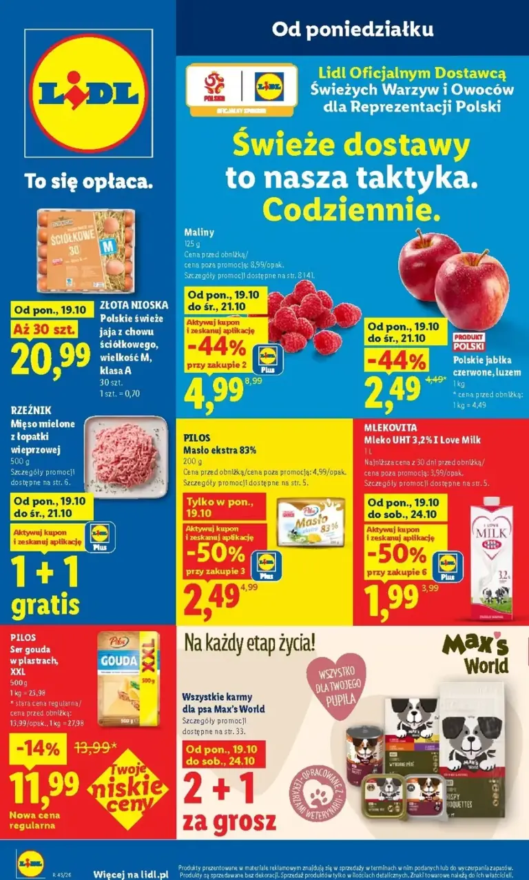 Lidl Polsko leták od 19.10.2026